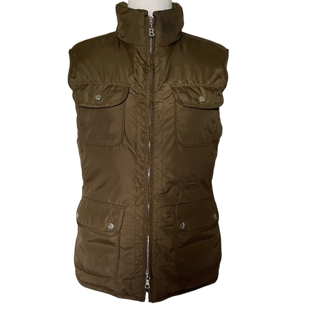 Bogner Brown Quilted Vest Goose Down